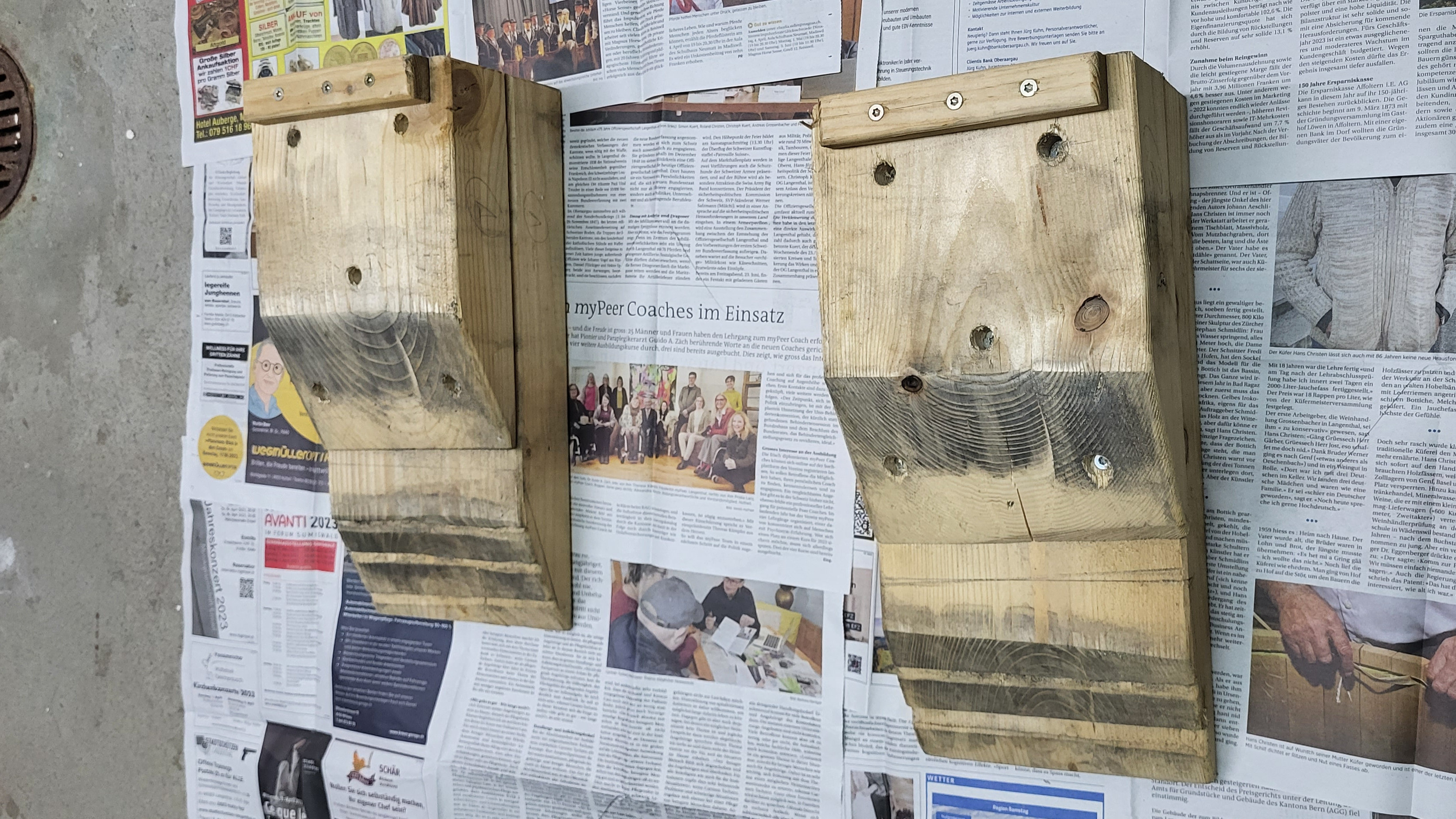 Auffahrkeile roh fertig zusammengebaut