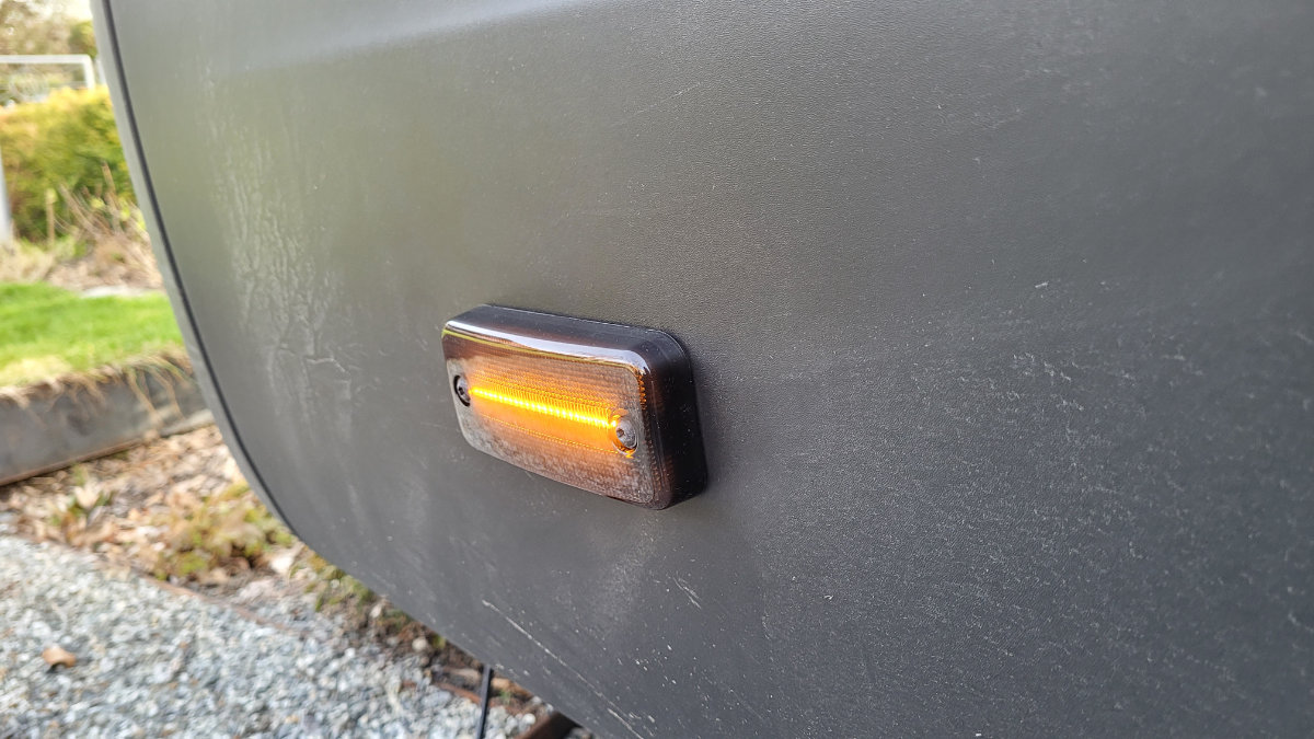 LED Begrenzungsleuchte Fiat Ducato hinten eingeschaltet